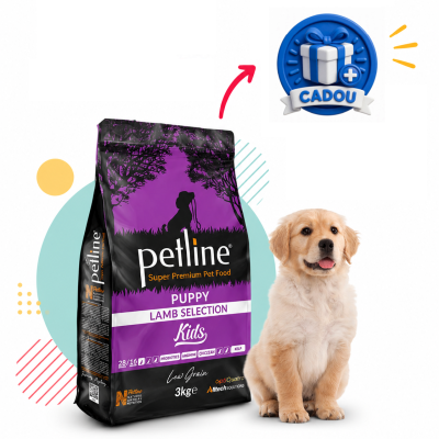PETLINE KIDS | SUPER PREMIUM PUPPY FOOD with LAMB Selection (3 kg)