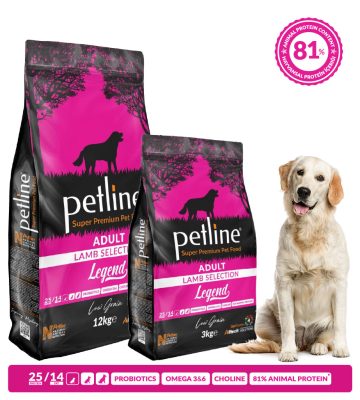 PETLINE LEGEND | SUPER PREMIUM ADULT DOG FOOD with LAMB Selection (3 kg)