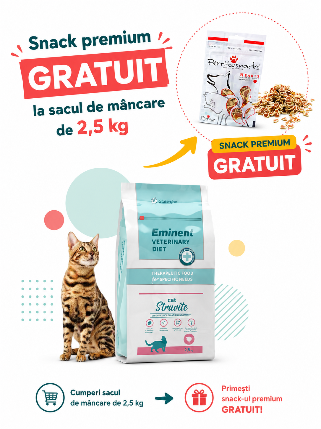 EMINENT VETERINARY DIET CAT | STRUVITE 2,5 kg