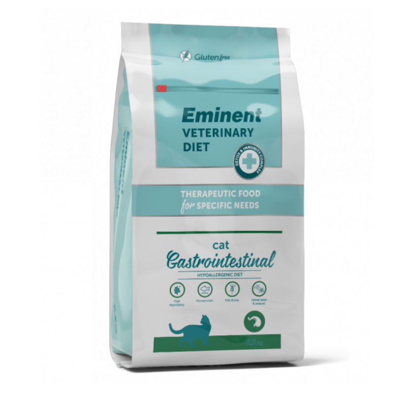 EMINENT VETERINARY DIET CAT | GASTROINTESTINAL, HEPATIC, HYPOALLERGENIC 2,5 kg - imagine 3